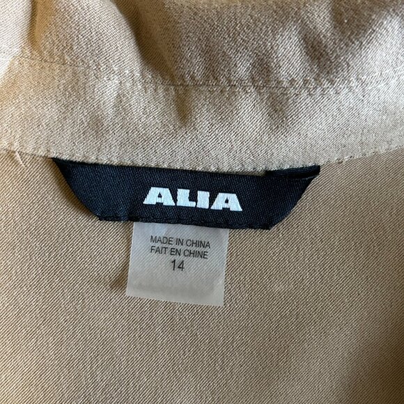Alia Brushed Cotton Zip Front Jacket - Size 14 - Picture 6 of 10